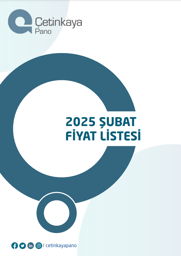 ÇETİNKAYA ŞUBAT 2025 FİYAT LİSTESİ