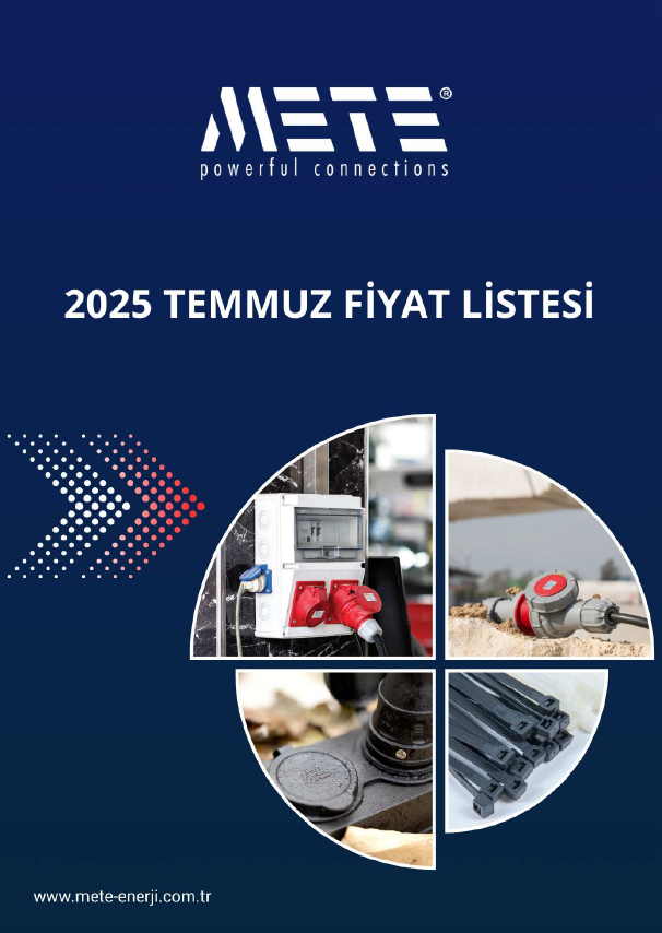 METE ENERGY TEMMUZ 2025 FİYAT LİSTESİ